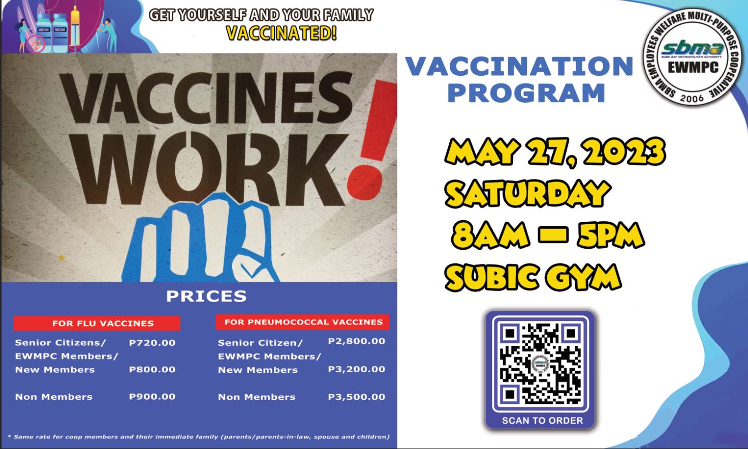 FLU & PNEUMOCOCCAL VACCINATION PROGRAM 2023